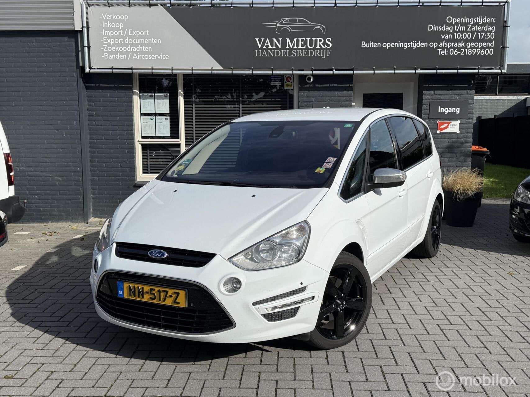 Ford S-Max 2.2 TDCi Titanium Automaat, 200 PK, Cruise, Trekh, Auto's, Voorwielaandrijving, Euro 5, Zwart, 4 cilinders