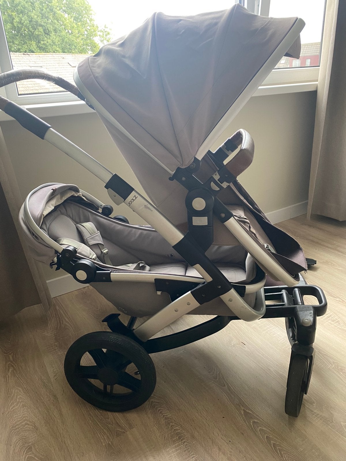 Joolz duo kinderwagen, Ophalen, Zo goed als nieuw, Regenhoes