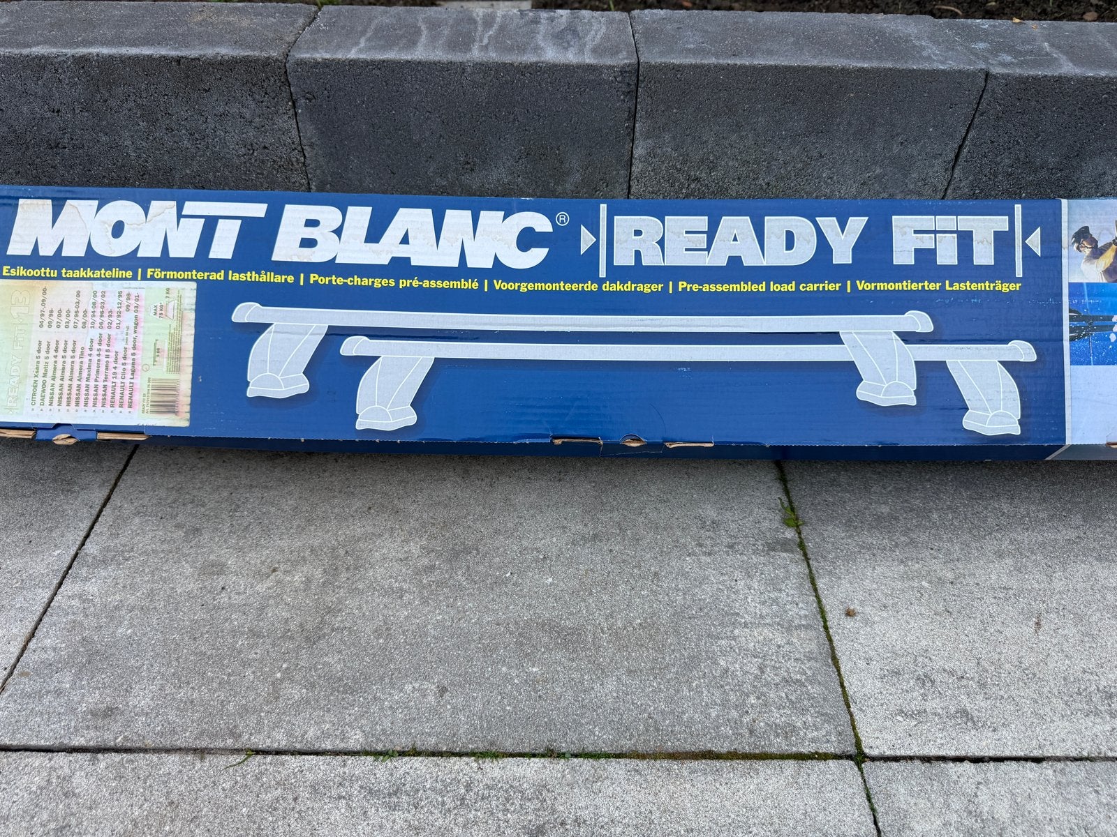 Mont Blanc Ready Fit 13 Dakdragers - Nieuw in doos, Auto diversen, Ophalen of Verzenden, Nieuw