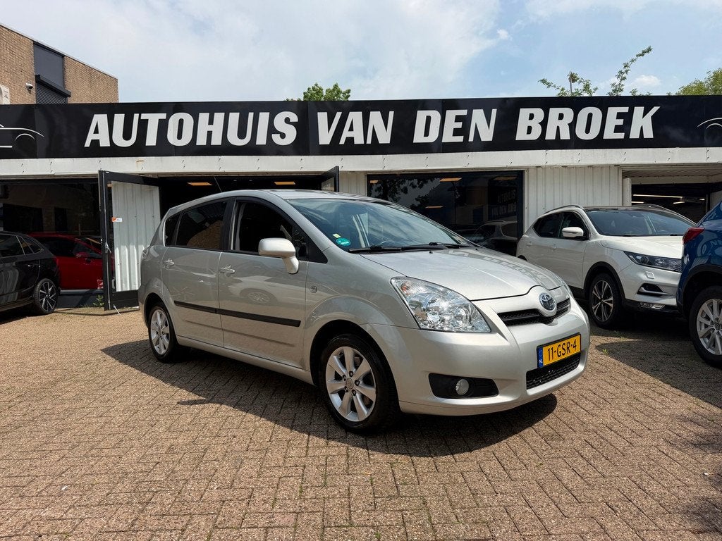 Toyota Verso Corolla Verso 1.8 VVT-i Sol|Airco|Cruise|Trekh|, Auto's, Gebruikt, Zwart, 4 cilinders, 129 pk