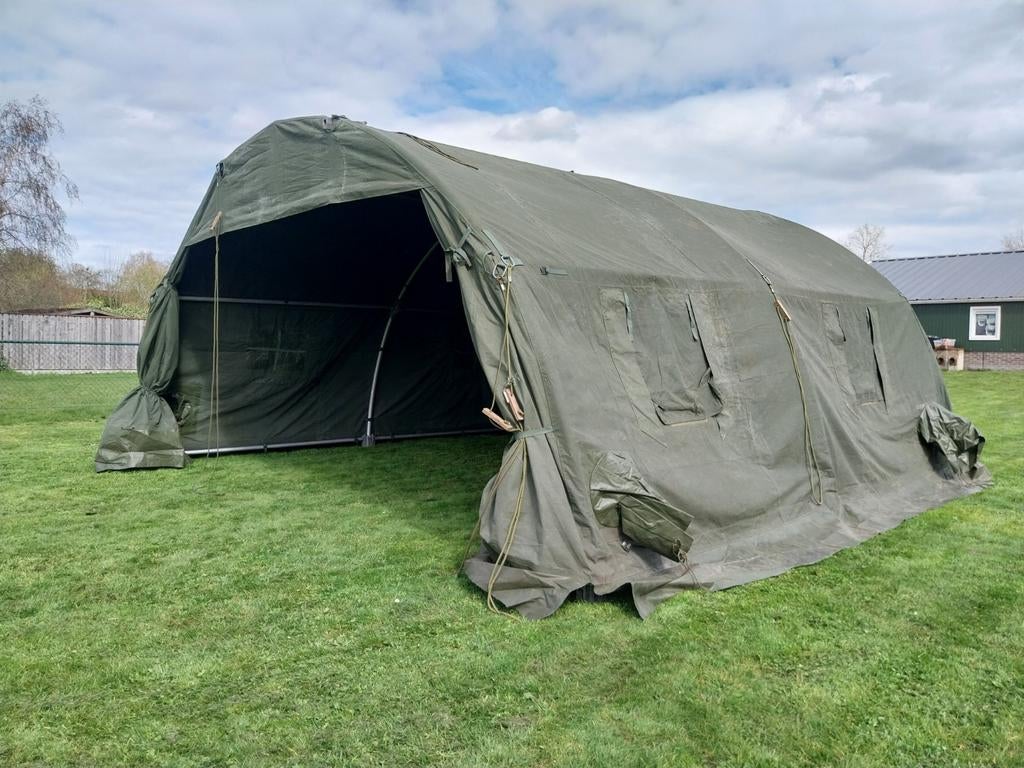 Partytent legertent landmacht militaire tent te huur, Ophalen, Gebruikt, Opvouwbaar, Overige typen