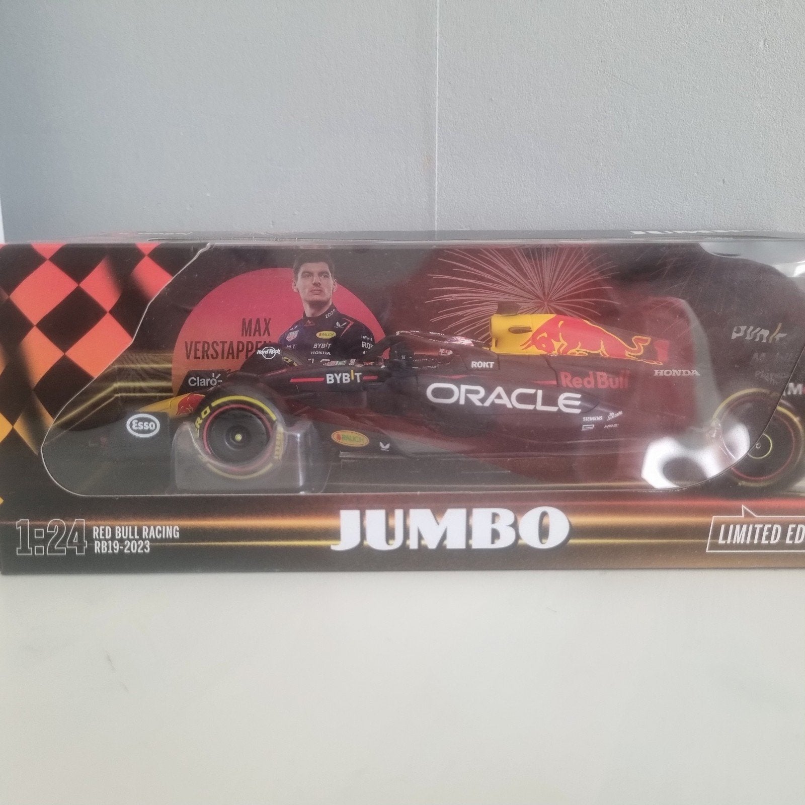 Max Verstappen Red Bull Racing RB19-2023 1:24 Jumbo, Ophalen of Verzenden, Nieuw, Auto, Overige merken