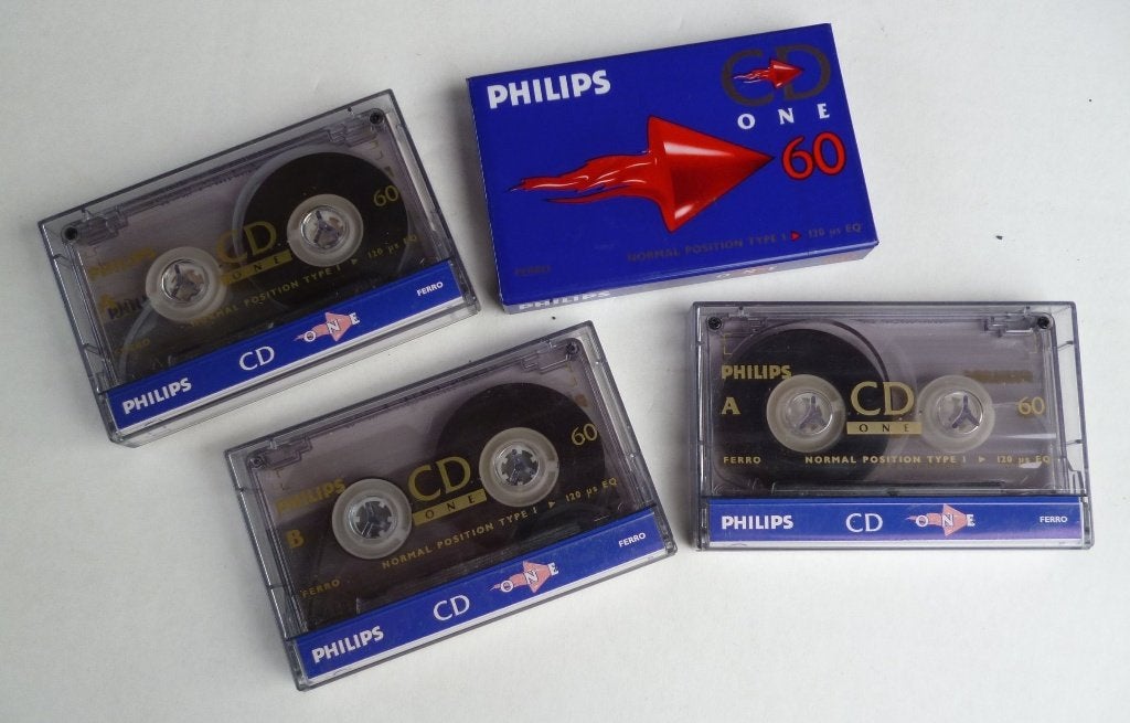 4x cassettebandjes PHILIPS 60 CD ONES 1x in plastic (13), Cd's en Dvd's, Cassettebandjes, 2 t/m 25 bandjes, Overige genres, Ophalen of Verzenden