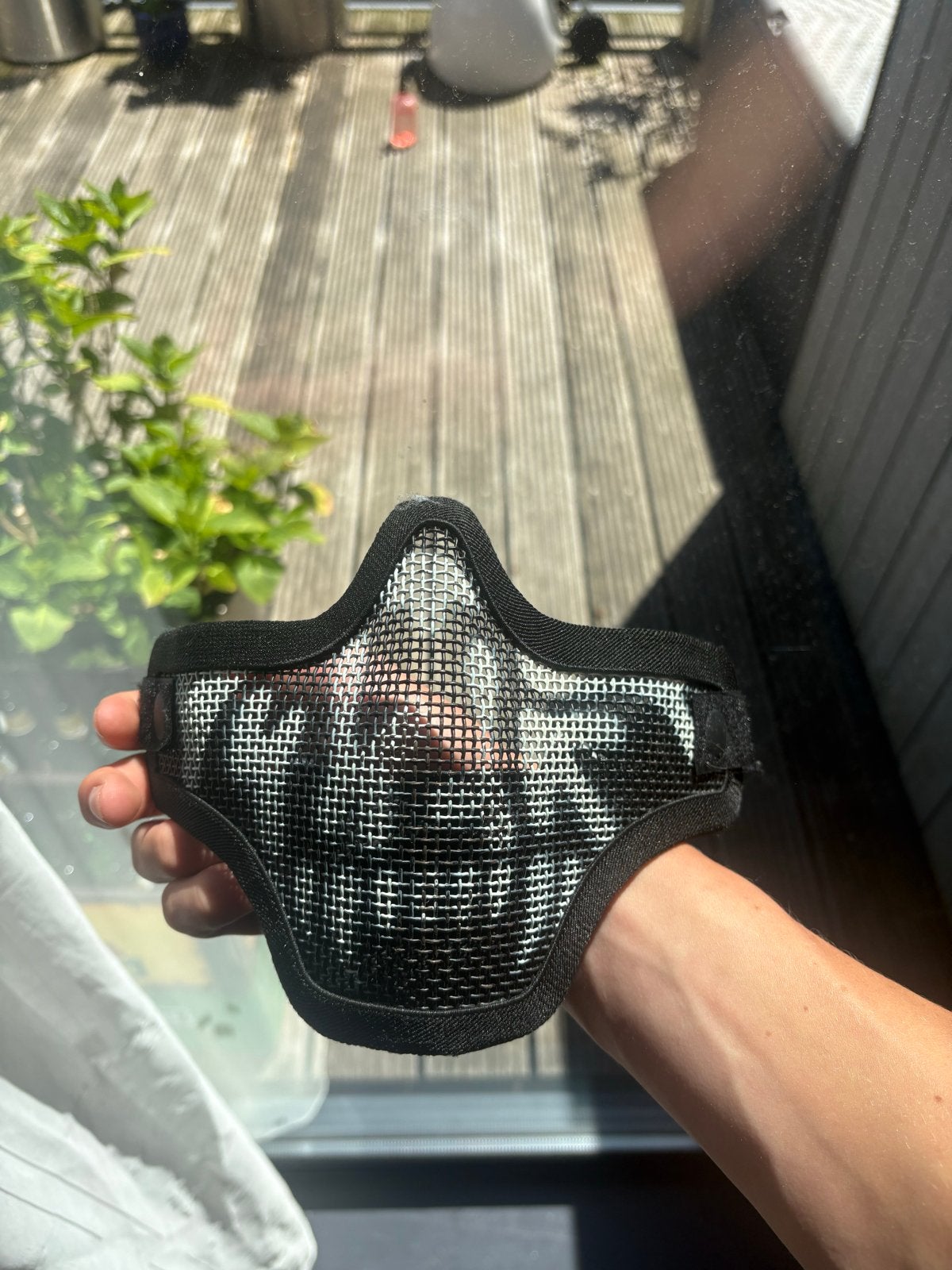 Airsoft Mesh Gezichtsmasker - Zwart, Ophalen of Verzenden, Gebruikt