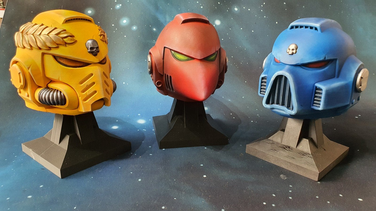 space marine busts, Nieuw, Ophalen of Verzenden, Warhammer 40000, Geverfd