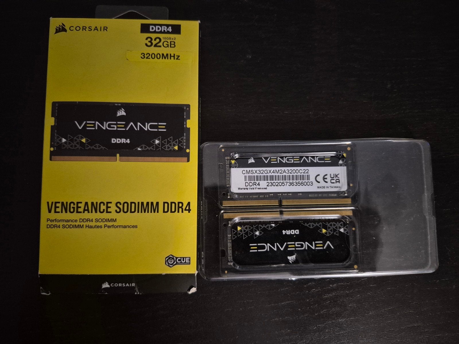 Corsair Vengeance SODIMM DDR4 32GB 3200Mhz, Computers en Software, RAM geheugen, 32 GB, DDR4, Ophalen of Verzenden, Zo goed als nieuw
