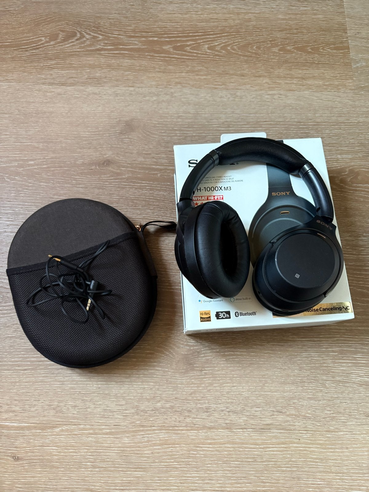 Sony WH-1000XM3 Noise Cancelling Koptelefoon Zwart