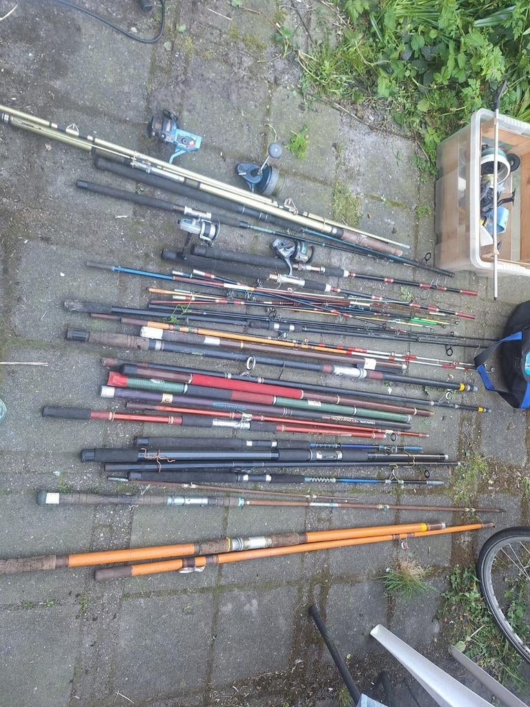 Grote verzameling vishengels en molens, Ophalen, Gebruikt, Molen