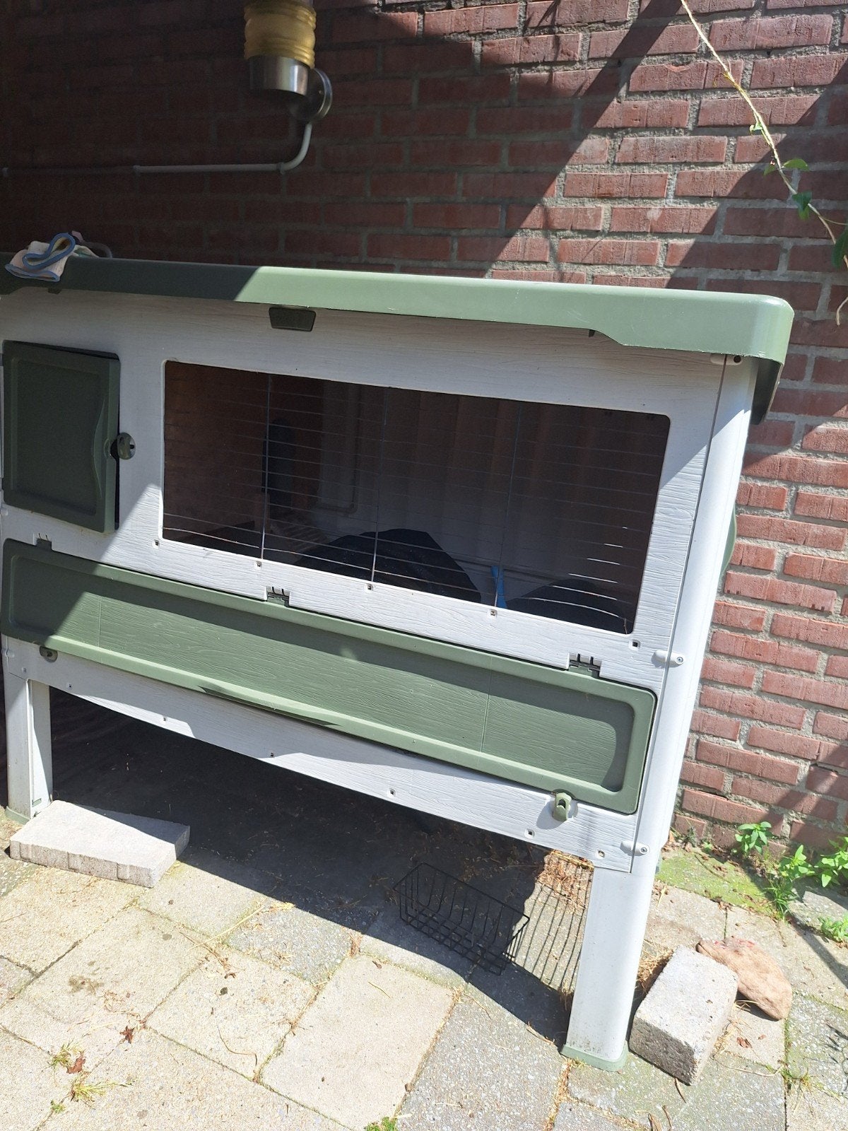 Mooi maar gebruikt konijnenhok, Dieren en Toebehoren, Knaagdieren en Konijnen | Hokken en Kooien, Ophalen, 90 cm of meer, Konijn