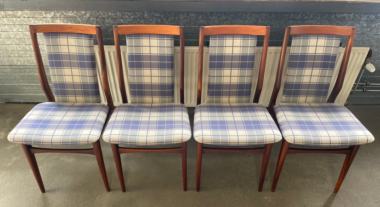 Vintage Teak houten eetkamer stoelen, Antiek en Kunst, Ophalen