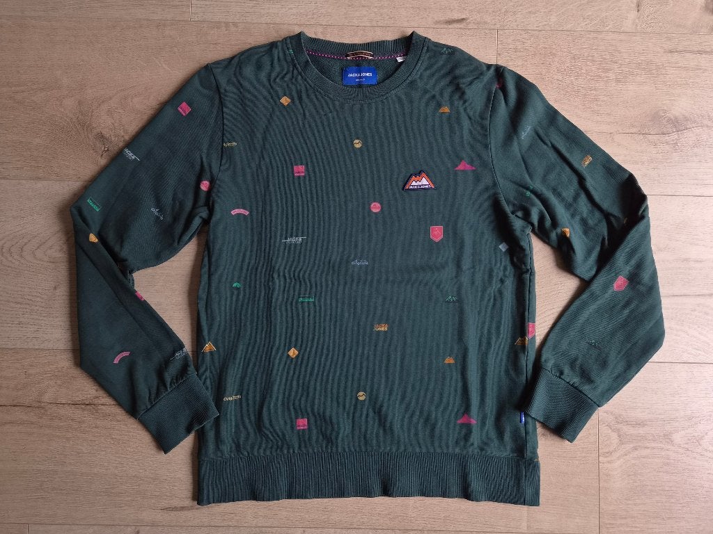 Jack and Jones sweater (maat: M), Maat 48/50 (M), Ophalen of Verzenden, Gedragen, Groen
