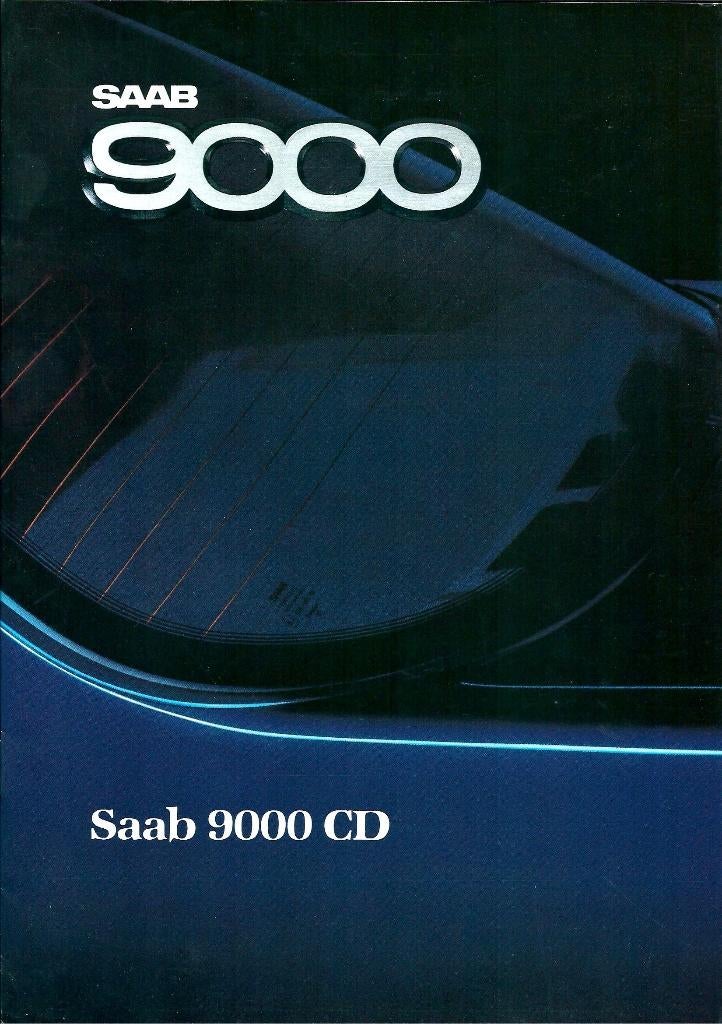 Brochure Saab 9000 CD 1988, Ophalen of Verzenden, Gelezen, Overige merken
