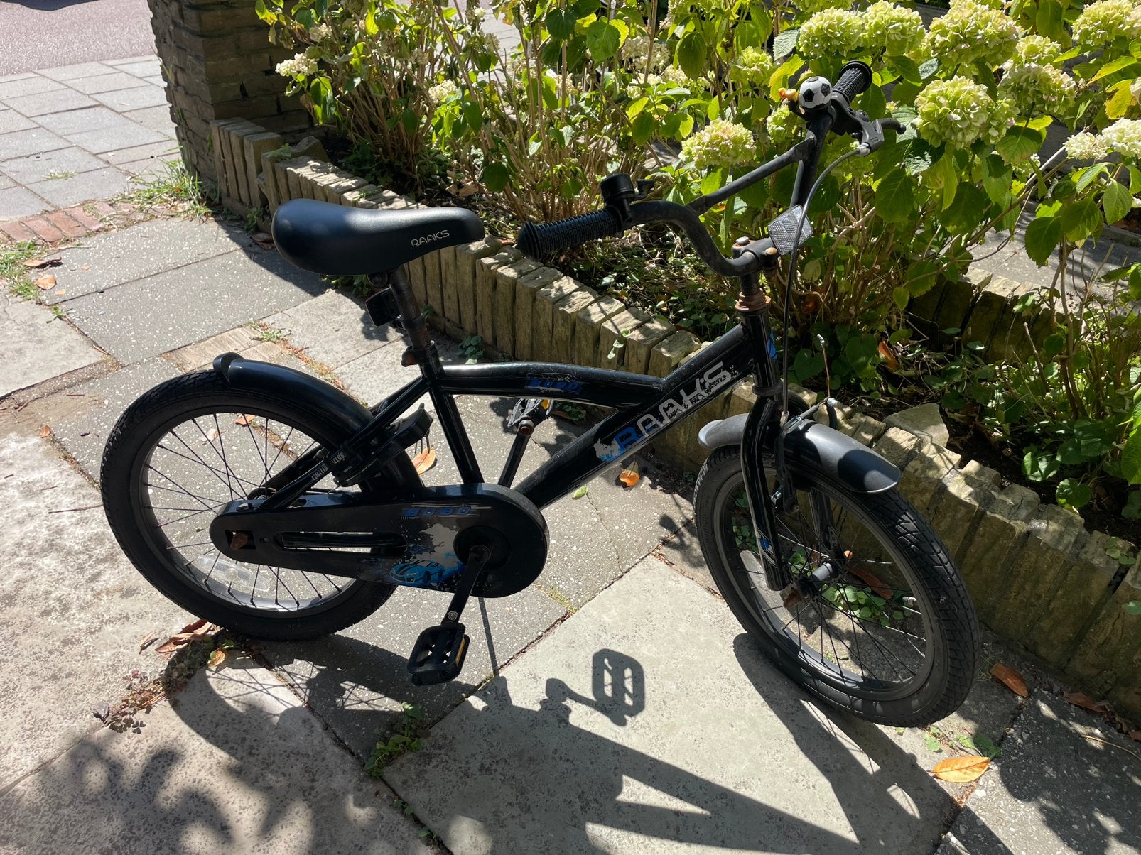 18” kinderfiets, Ophalen, Terugtraprem, Staal, 16 tot 20 inch