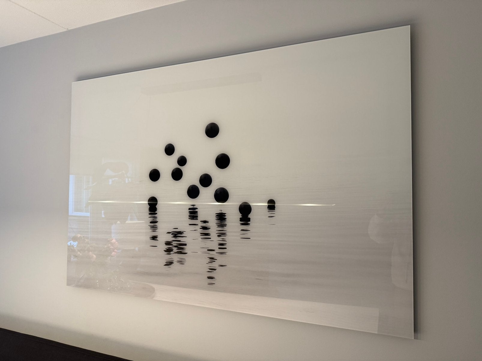 Volgermeer polder op plexiglas, Ophalen, Zo goed als nieuw, Grijs