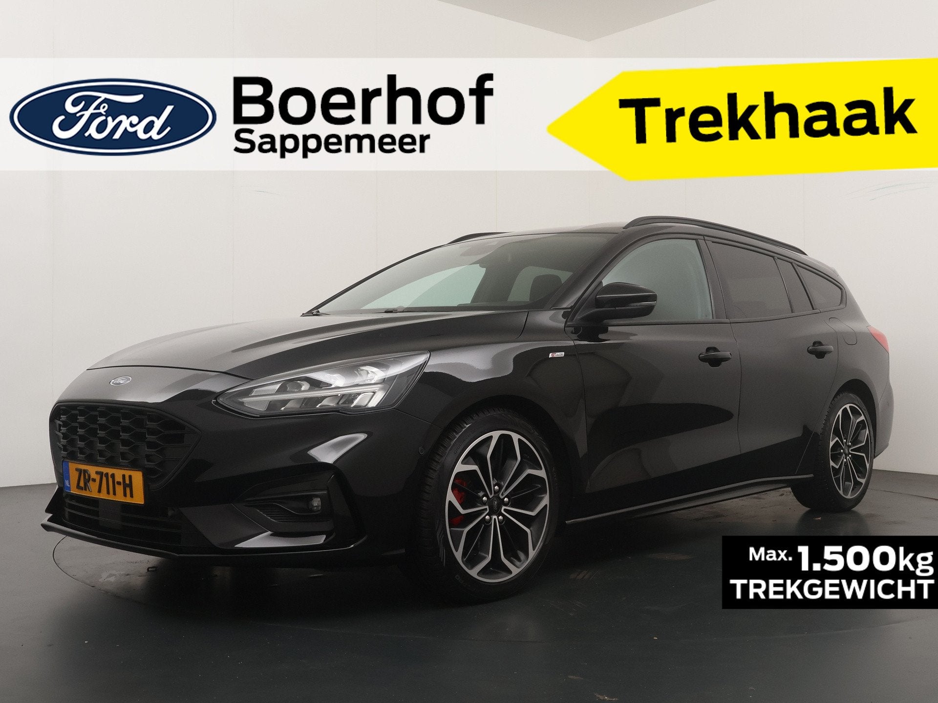 Ford Focus 1.5 ST-Line 150PK | HUD | Winterpack | 18 inch me, Stof, Zwart, Handgeschakeld, 3 cilinders