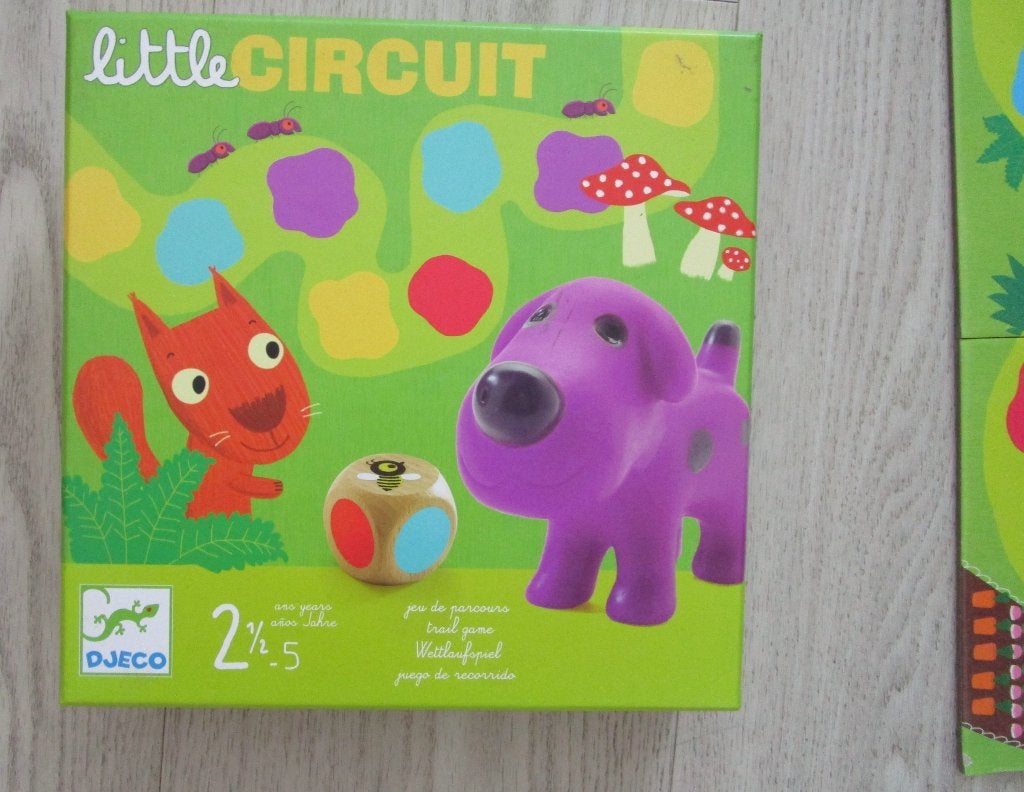 Djeco Little Circuit – Eerste Bordspel – 2½–5 Jaar, Kinderen en Baby's, Ophalen of Verzenden, Zo goed als nieuw