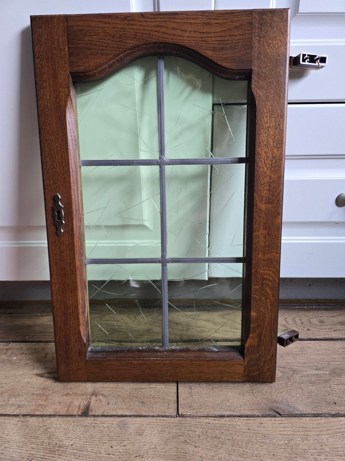 glas in lood 1 met deurtje en 1 zonder deur prijs per stuk, Ophalen, Gebruikt, Minder dan 80 cm, Overige typen