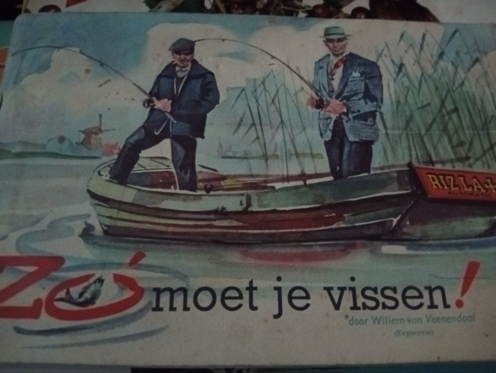 Zo moet je vissen! Rizla+ reclameboekje, Boeken, Fantasy, Gelezen, Ophalen of Verzenden