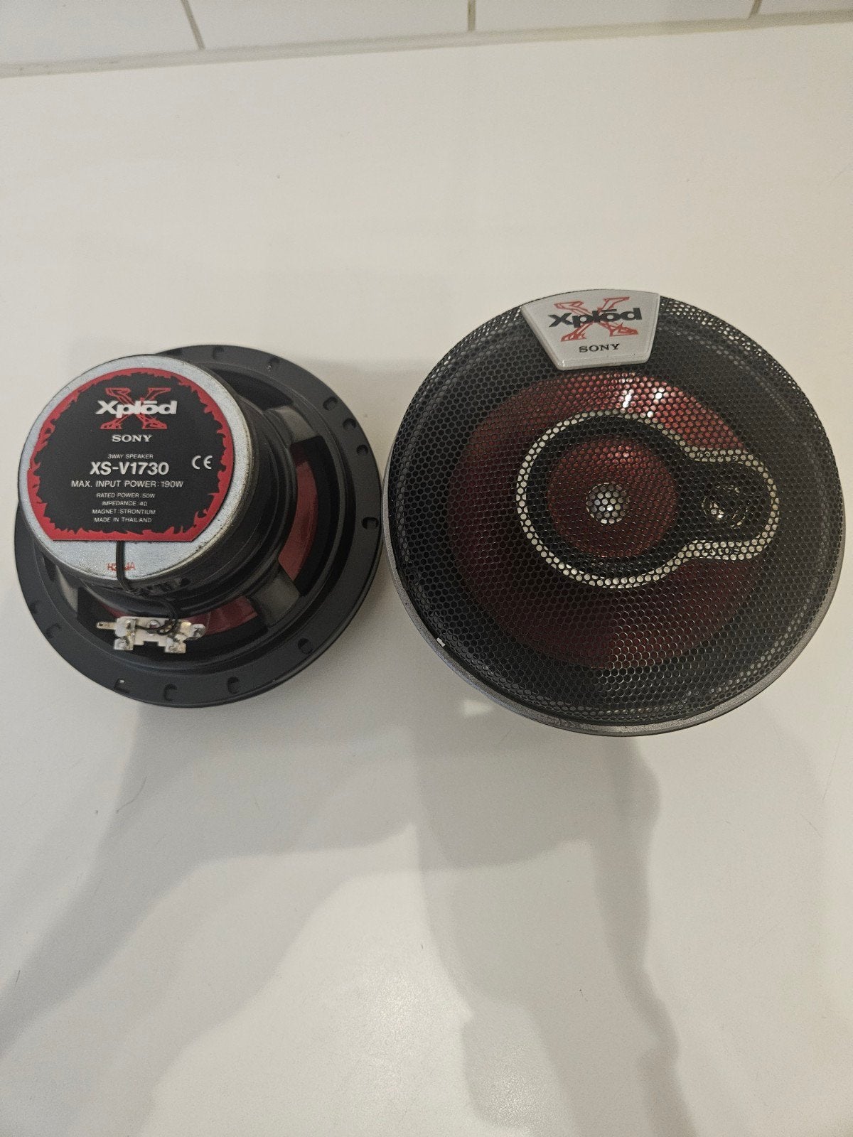 Sony Xplod XS-V1730 3-weg speakers (190W), Auto diversen, Autospeakers, Ophalen of Verzenden, Gebruikt