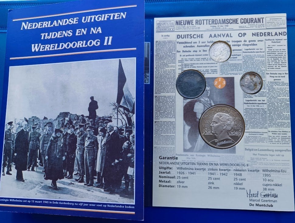 Muntset Nederlandse uitgiften tijdens en na Wereldoorlog II, Verzenden, Overige materialen, Nederland