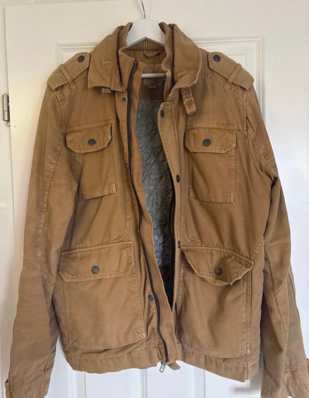 Khaki Diesel M65 Jas Maat L, Verzenden, Zo goed als nieuw, Maat 52/54 (L), Overige kleuren