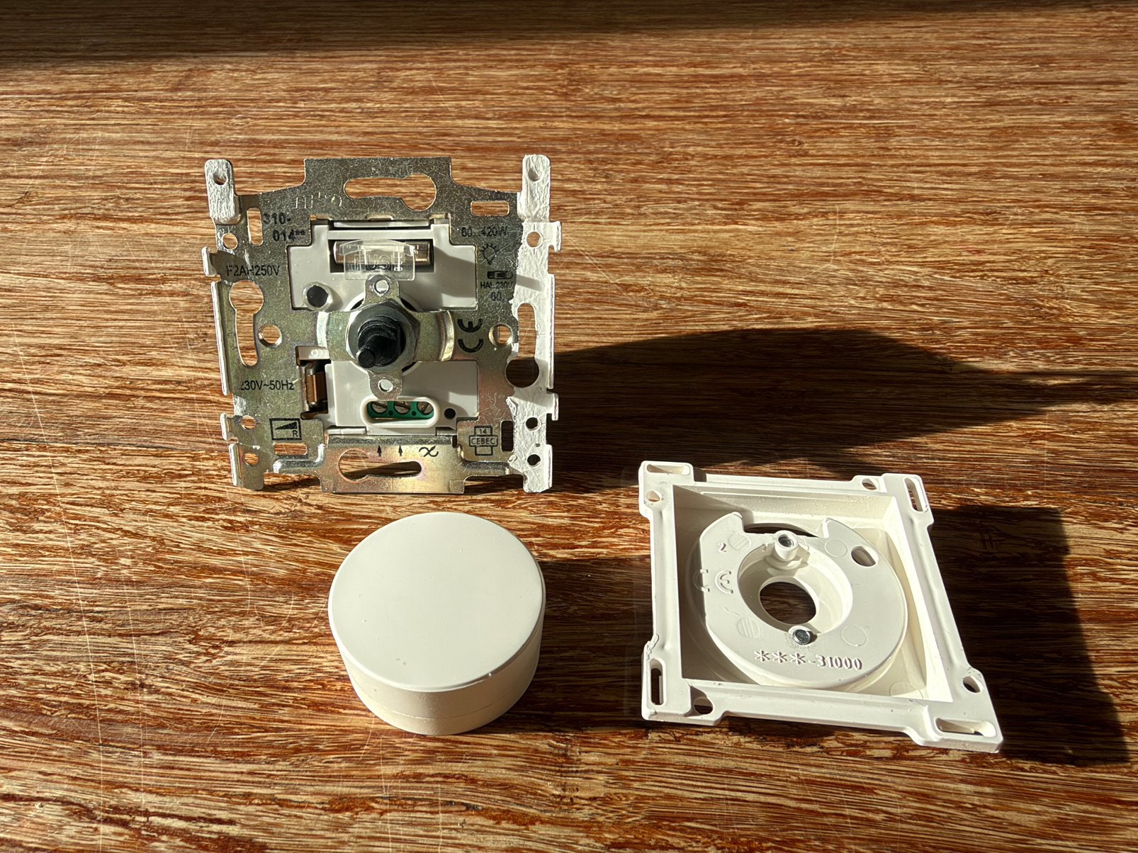 Niko Inbouw Draaidimmer 60-420W (310-01400). Incl raam/knop, Ophalen of Verzenden, Gebruikt, Dimmer