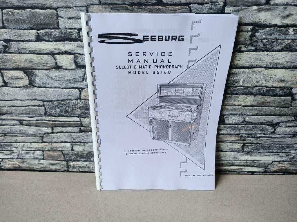 Service Manual: Seeburg Showcase (1967) jukebox nieuw !!, Verzenden, Nieuw, 1950 tot 1960, Seeburg
