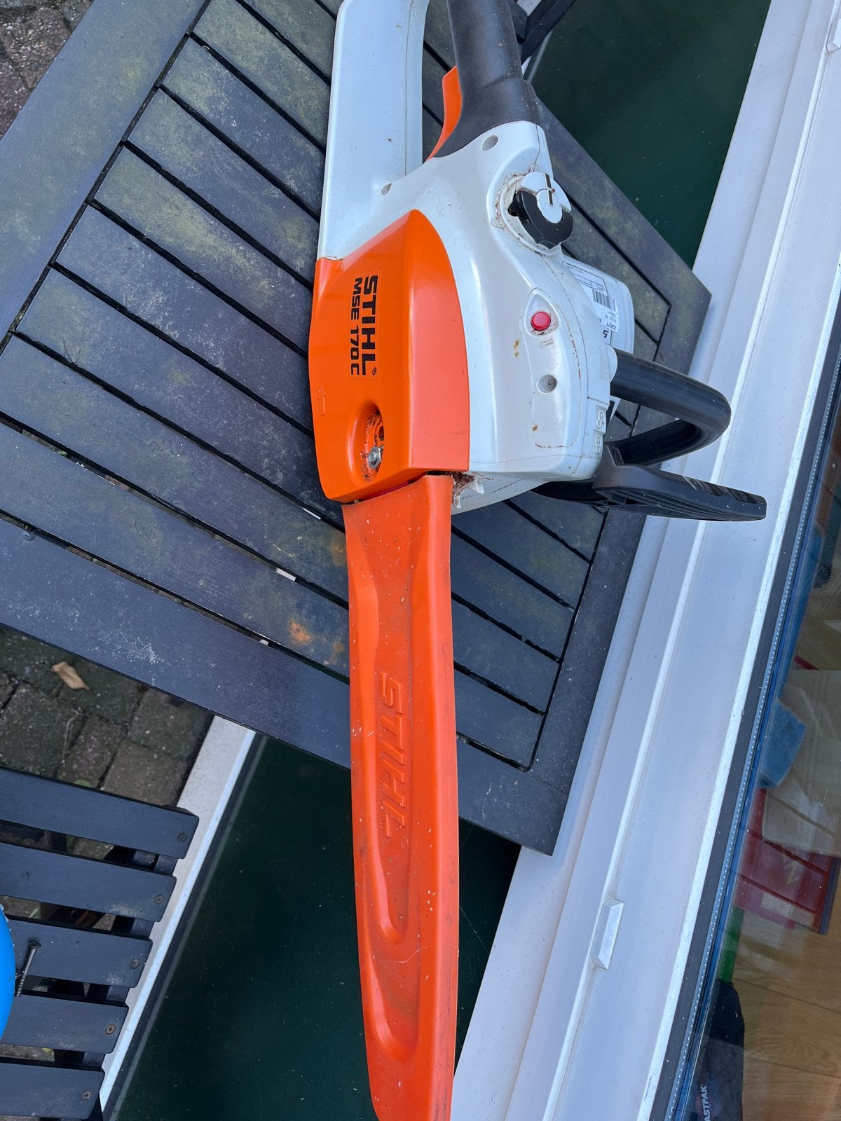 Stihl MSE 170 C elektrische kettingzaag, Doe-het-zelf en Verbouw, Ophalen, Gebruikt, 600 tot 1200 watt, 30 tot 70 mm