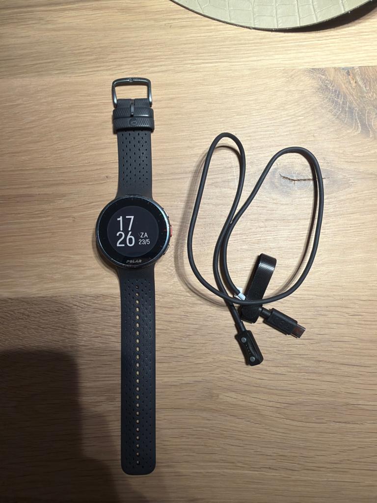 Polar pacer pro fitnesshorloge - Zwart, Gebruikt, Zwart, Ophalen of Verzenden, Waterdicht