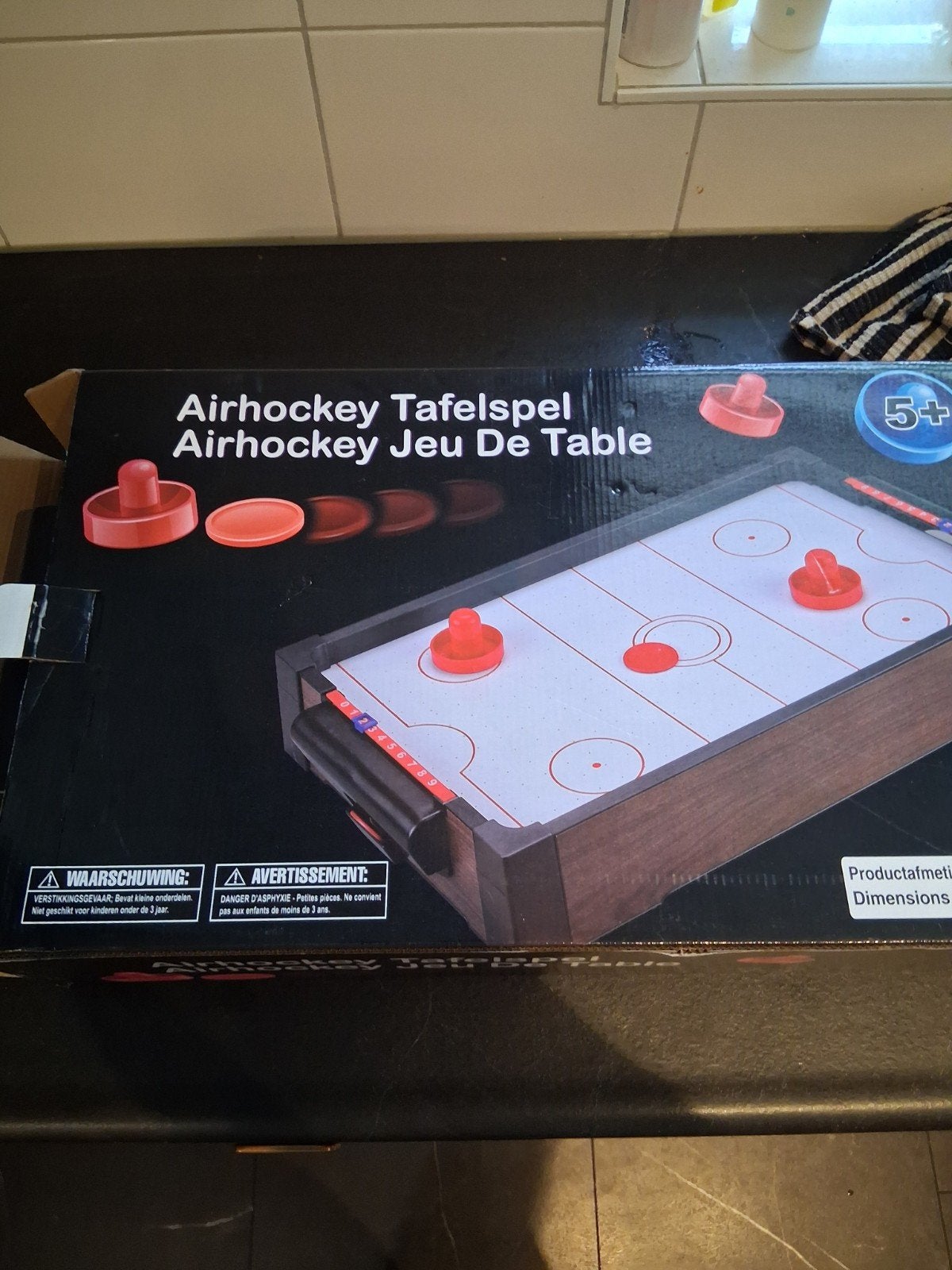 Airhockey Tafelspeel - Zo goed als nieuw, Ophalen of Verzenden, Gebruikt