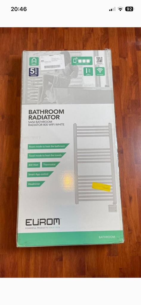 Eurom electrische radiator, wifi. 800 Watt. Nieuw!, Doe-het-zelf en Verbouw, Verwarming en Radiatoren, Nieuw, Ophalen of Verzenden