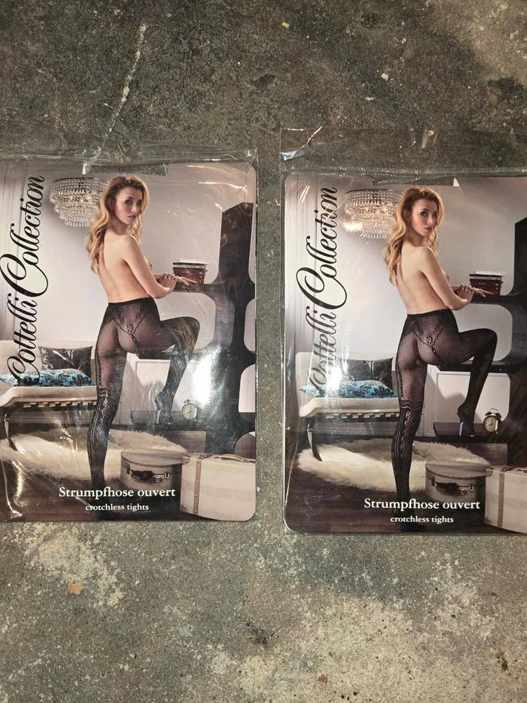 Luxe net panty - Nieuw in verpakking, Zwart, Nieuw, Overige maten, Panty