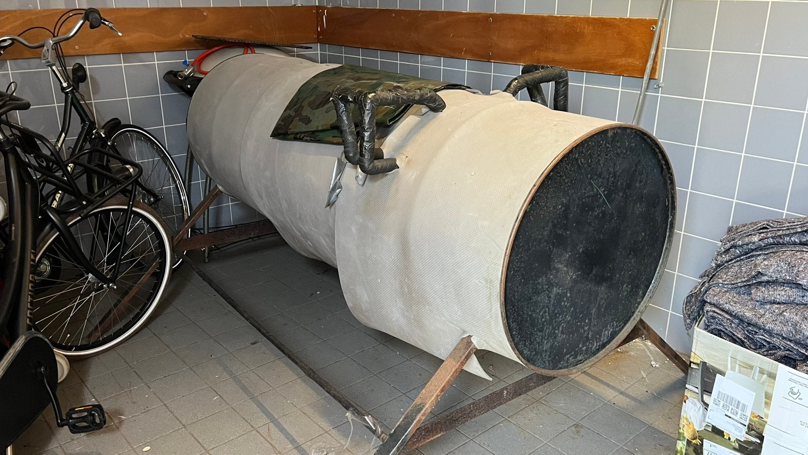 Votige ton te koop aangeboden, Gebruikt, 150 liter of meer, Ophalen of Verzenden, Metaal