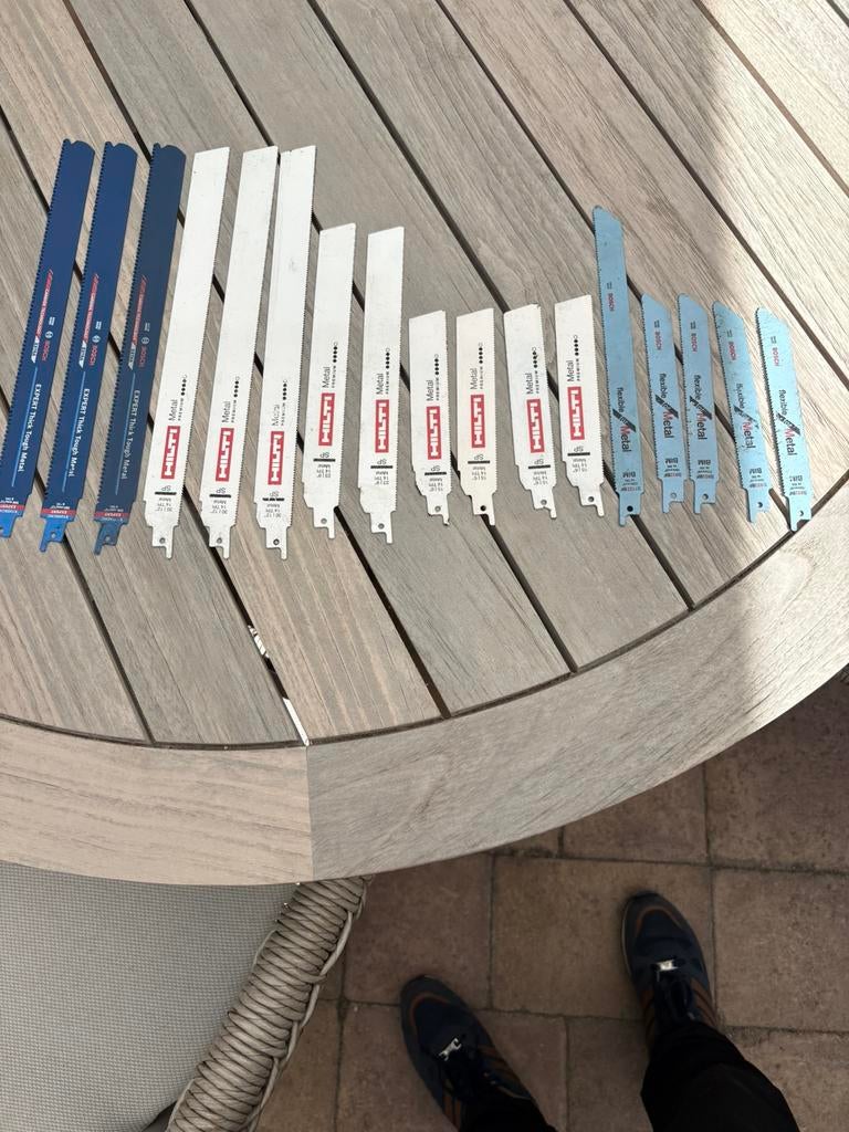 17 professionele zaagbladen hilti en bosch, Cirkelzaag, Nieuw, Ophalen of Verzenden, 30 tot 70 mm