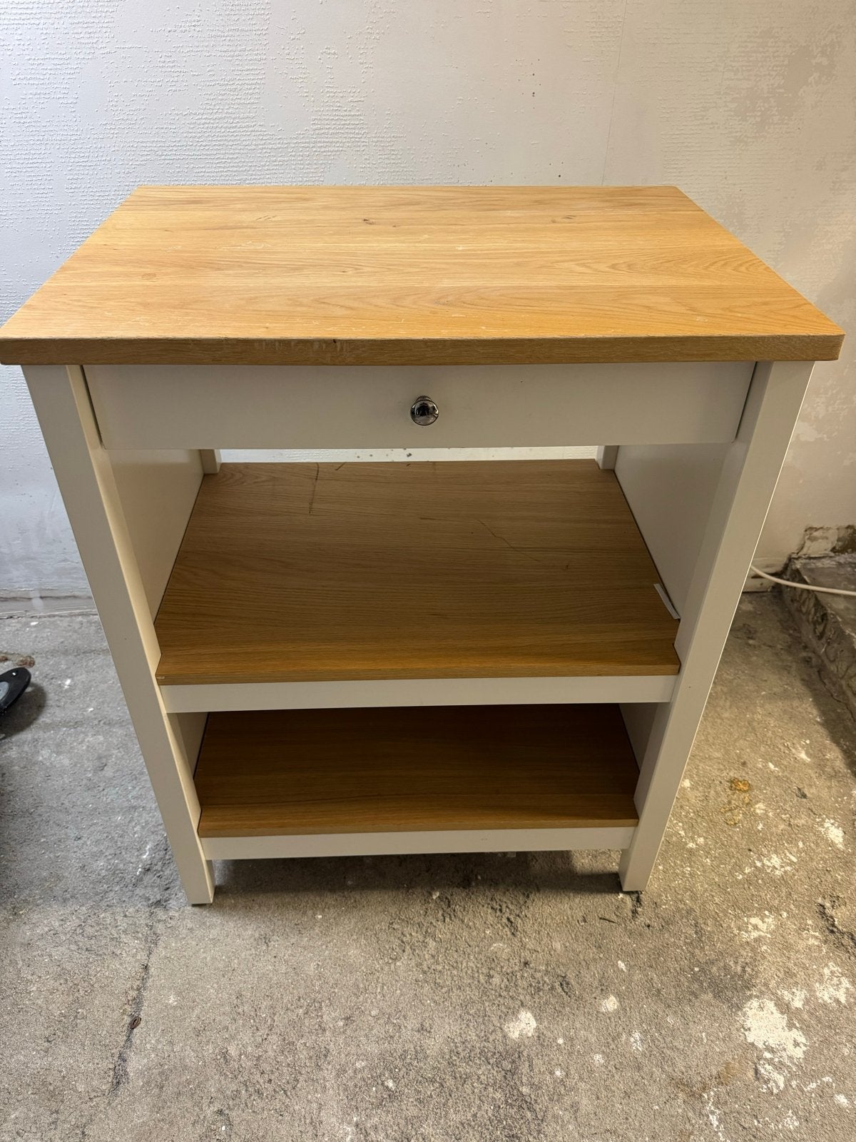 IKEA TORNVIKEN Keukeneiland - Wit met Eikenblad, Ophalen, Gebruikt, Hout, IKEA