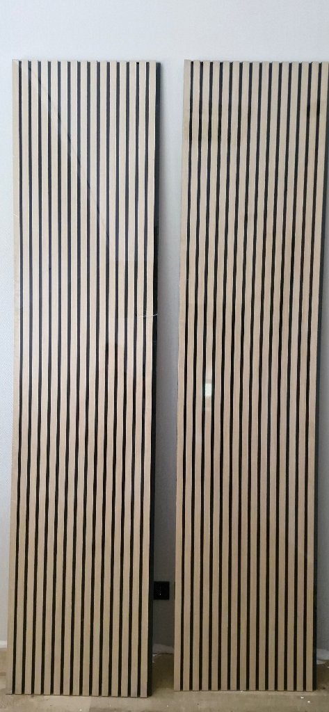 Akoestische wandpanelen 260x60 white oak, Huis en Inrichting, Woonaccessoires | Wanddecoraties, 260 cm, Hout, Meerkleurig, Nieuw
