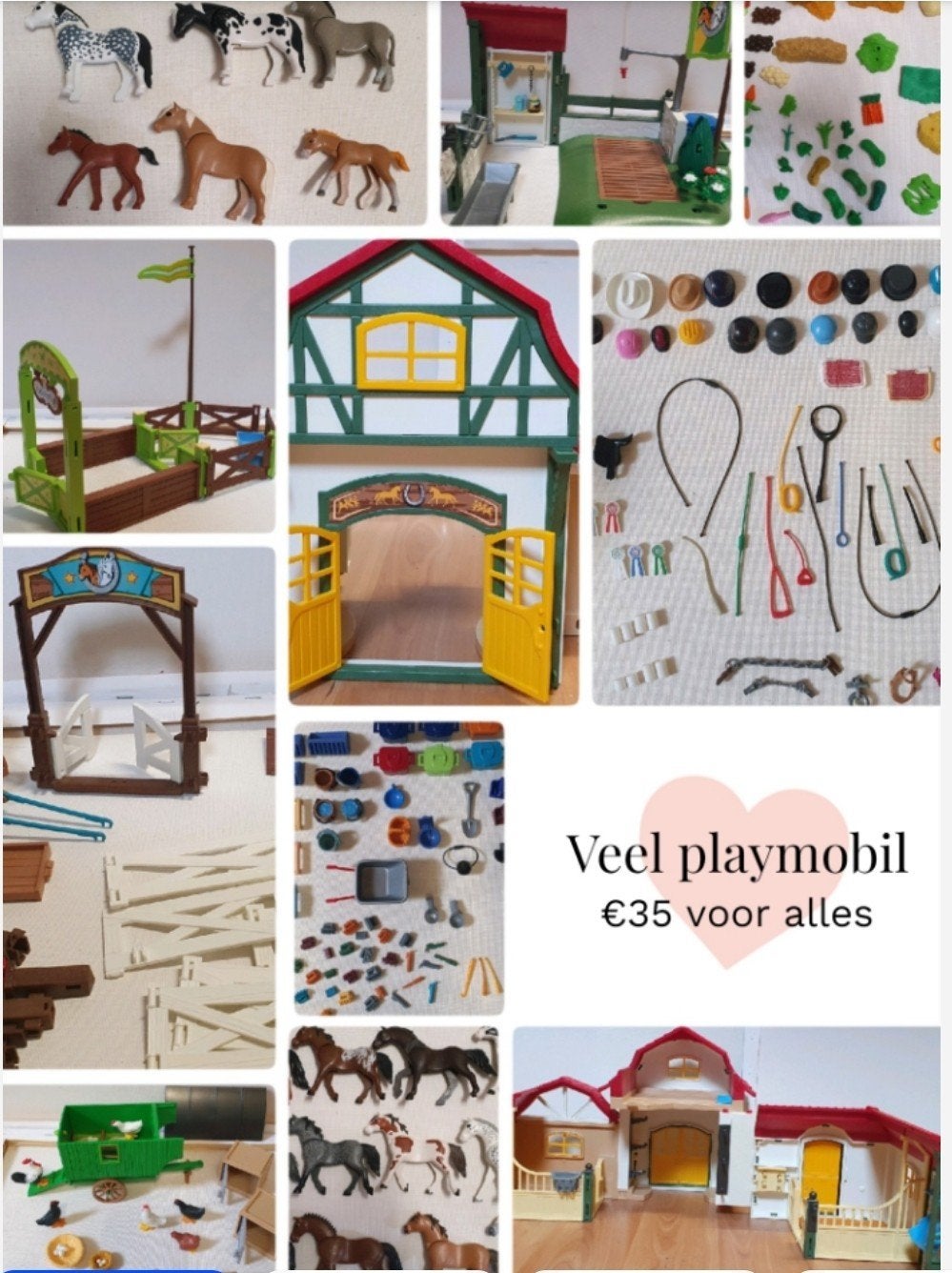 veel playmobil alles voor €35, Ophalen of Verzenden, Zo goed als nieuw, Complete set