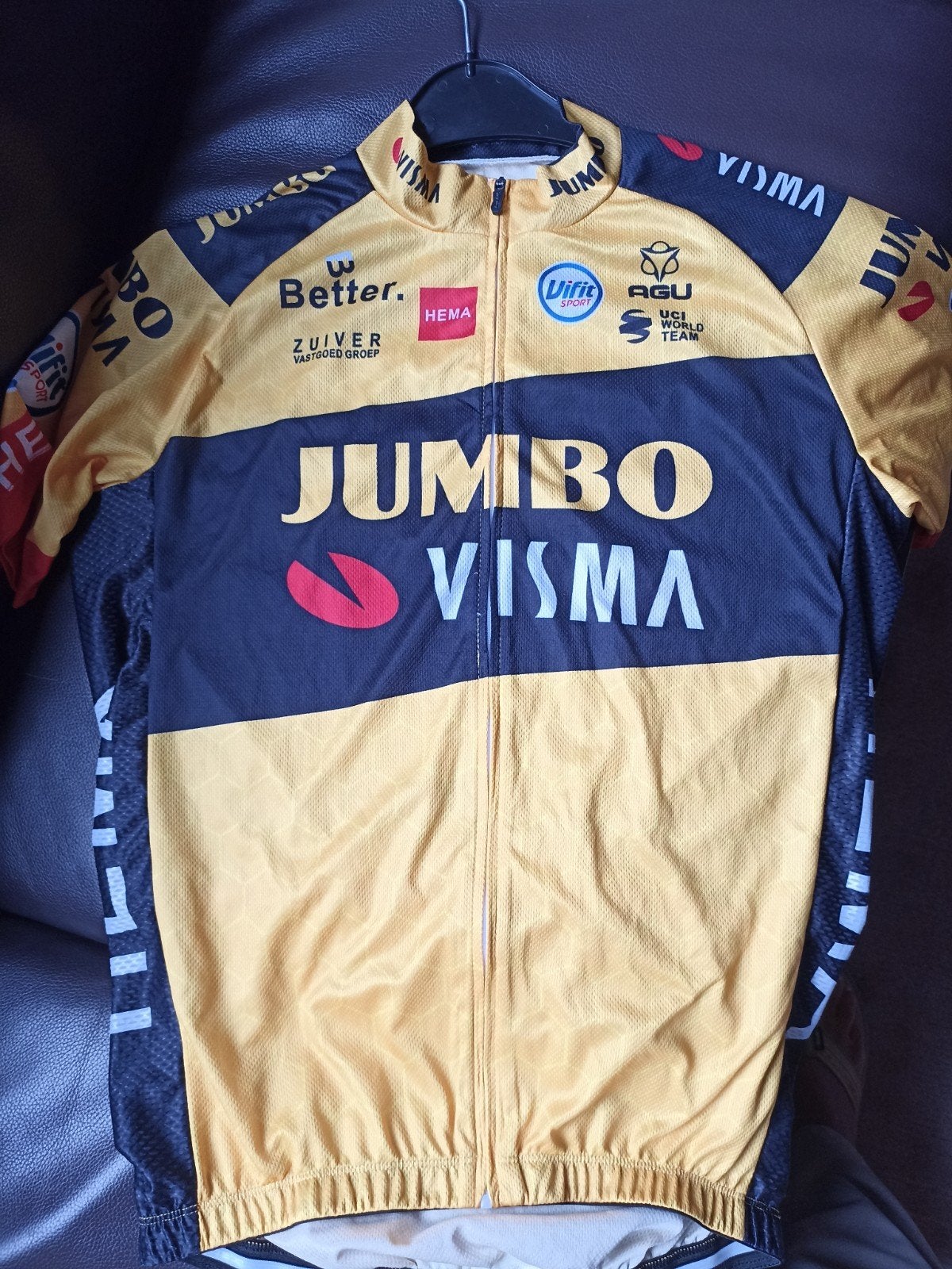 Jumbo Visma Wielershirt - Officiële Teamkleding, Heren, Overige maten, Ophalen of Verzenden, Zo goed als nieuw