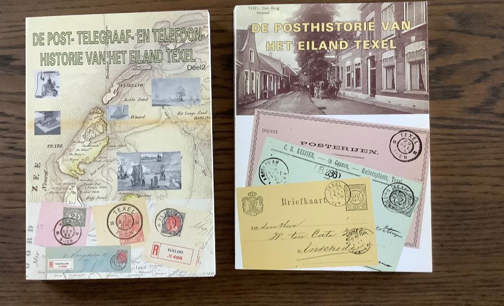 Deel 1 en 2 de post telegraaf telefoon historie eiland Texel, Ophalen of Verzenden, 20e eeuw of later, Zo goed als nieuw