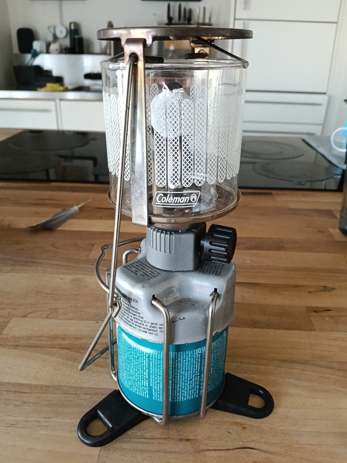 Coleman gaslamp voor kamperen en buitenactiviteiten, Ophalen of Verzenden, Gebruikt