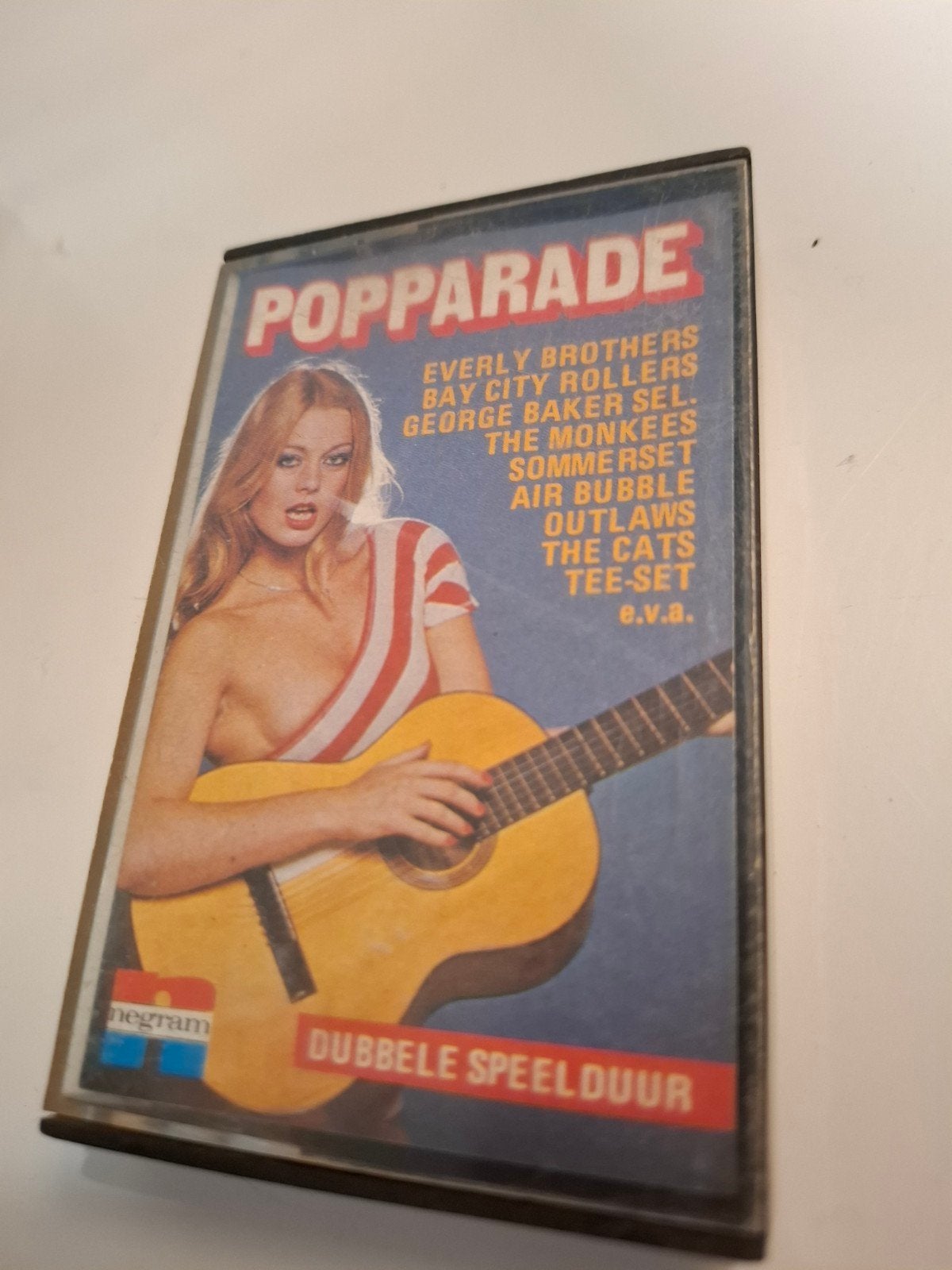 Popparade Cassettebandje  Diverse Artiesten - Dubbele Speeld, Cd's en Dvd's, Gebruikt, 1 bandje, Ophalen of Verzenden, Voorbespeeld