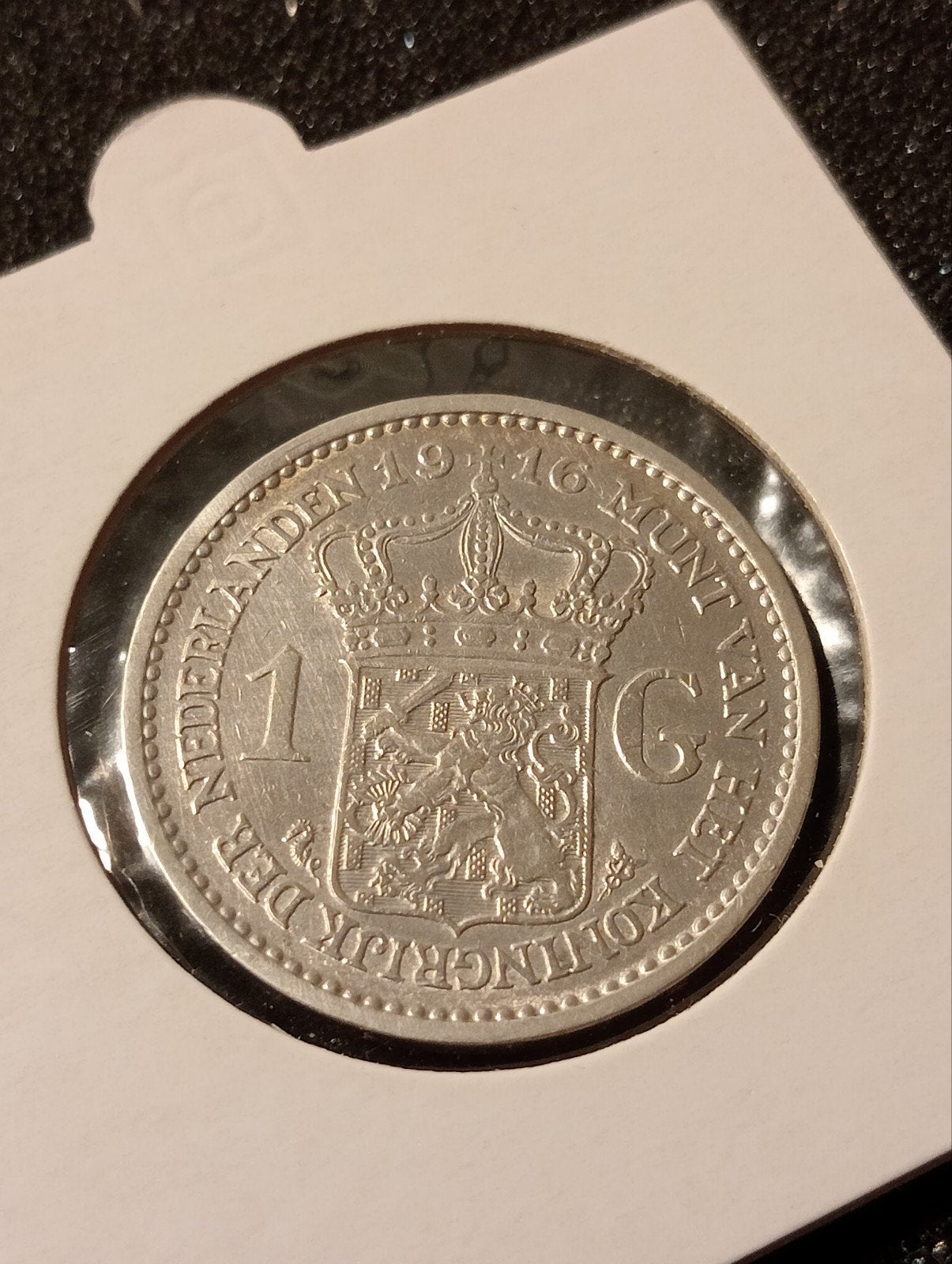 Gulden 1916, 1 gulden, Zilver, Ophalen of Verzenden, Koningin Wilhelmina