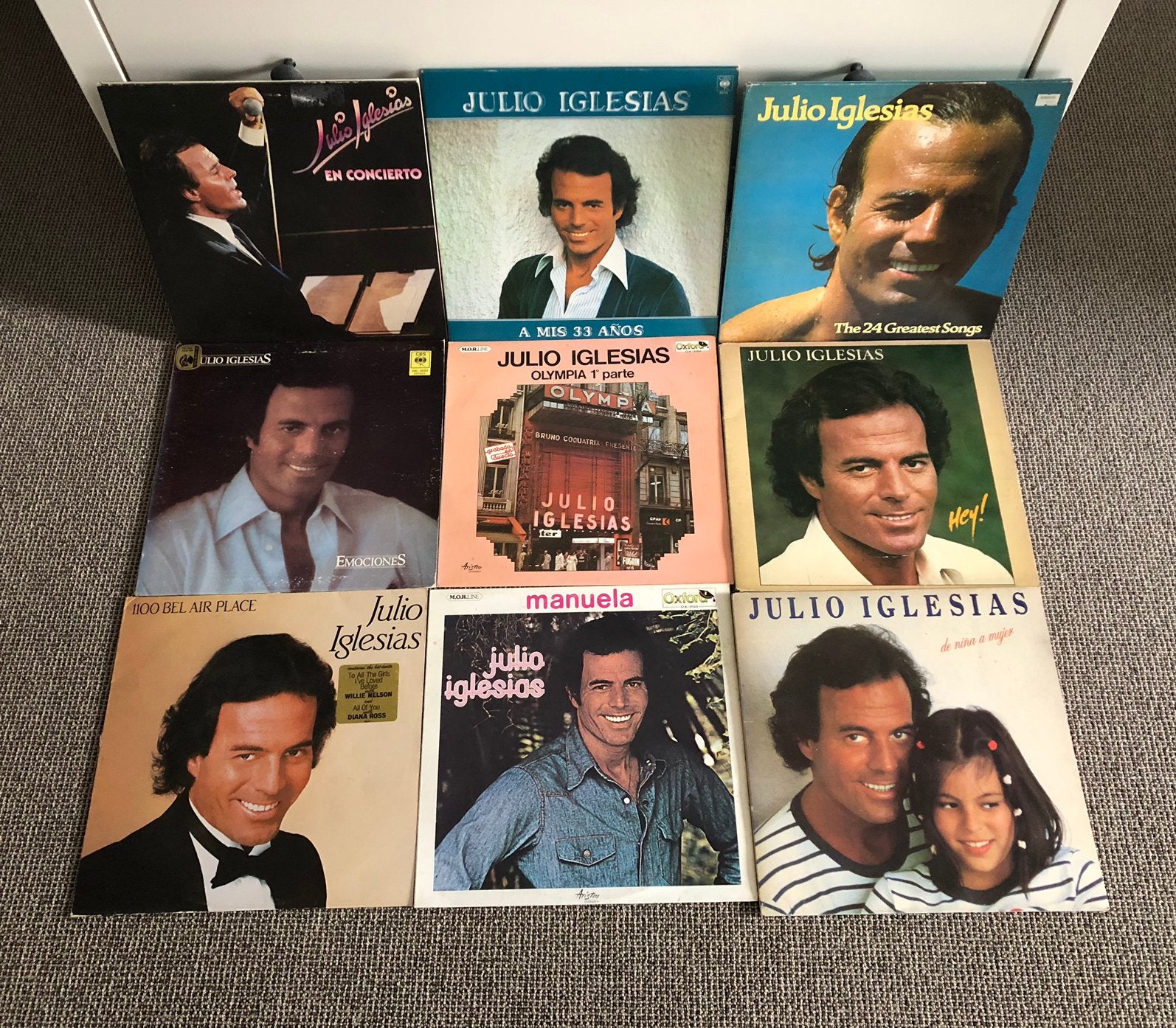 Julio Iglesias 11 lp’s, Ophalen, LP