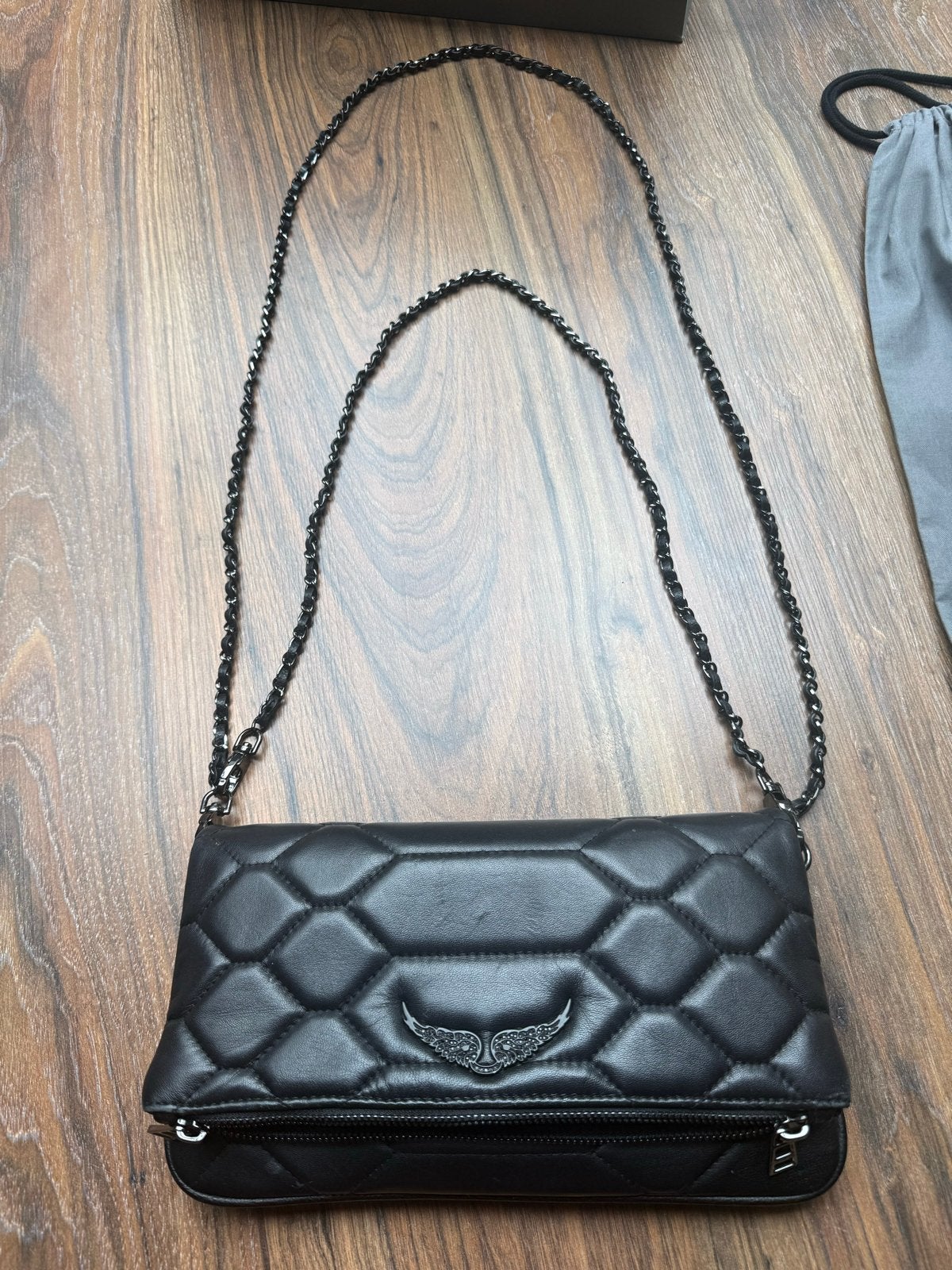 Zadig & Voltaire Rock XL schoudertas quilted - Nieuwstaat, Sieraden, Tassen en Uiterlijk, Tassen | Damestassen, Ophalen, Zo goed als nieuw