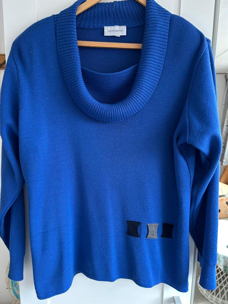 Te koop dames merkkleding, Ophalen, Zo goed als nieuw, Maat 46/48 (XL) of groter, Blauw