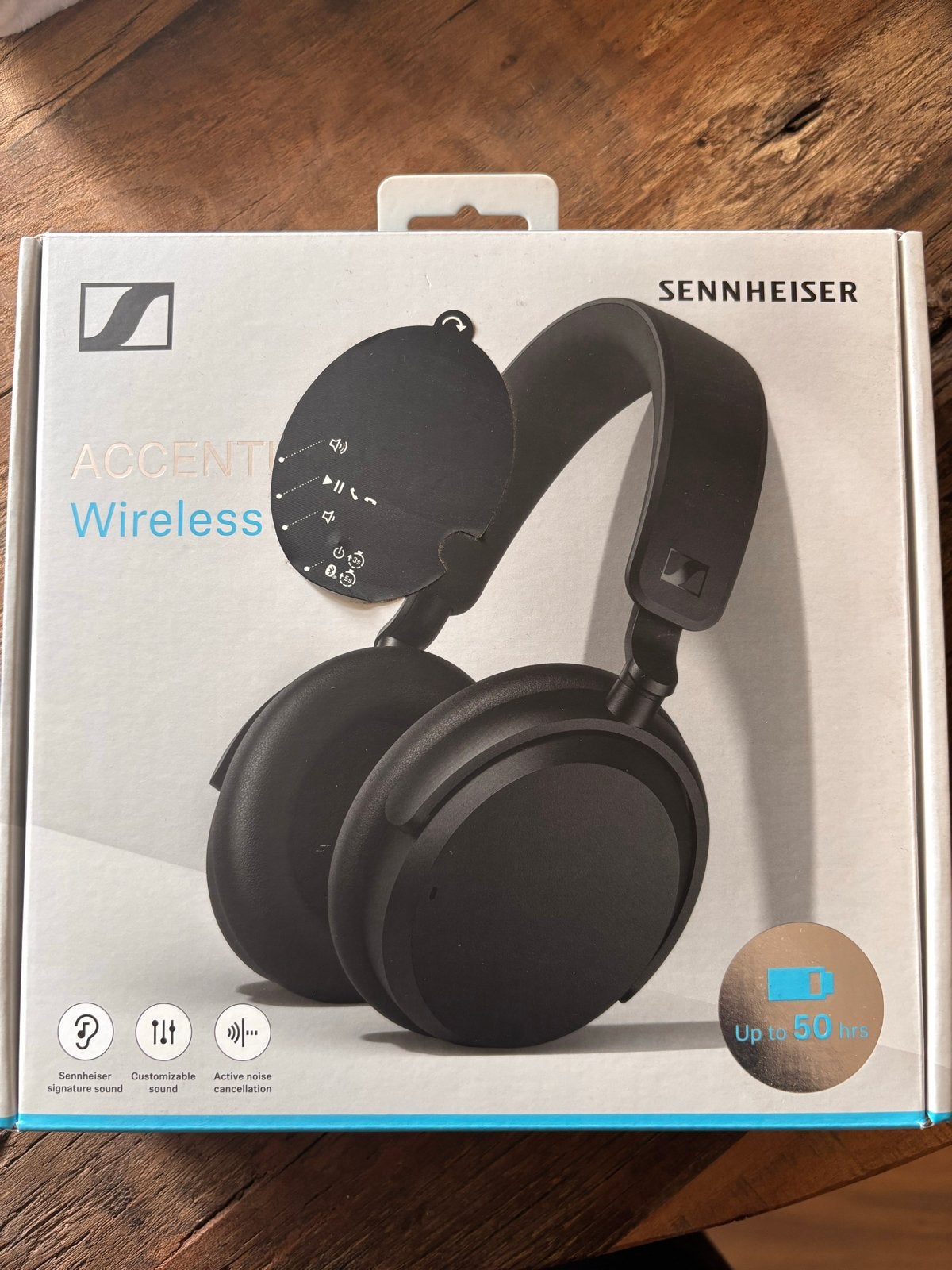 Sennheiser Accentum Wireless koptelefoon - Zwart, Bluetooth, Sennheiser, Ophalen of Verzenden, Zo goed als nieuw