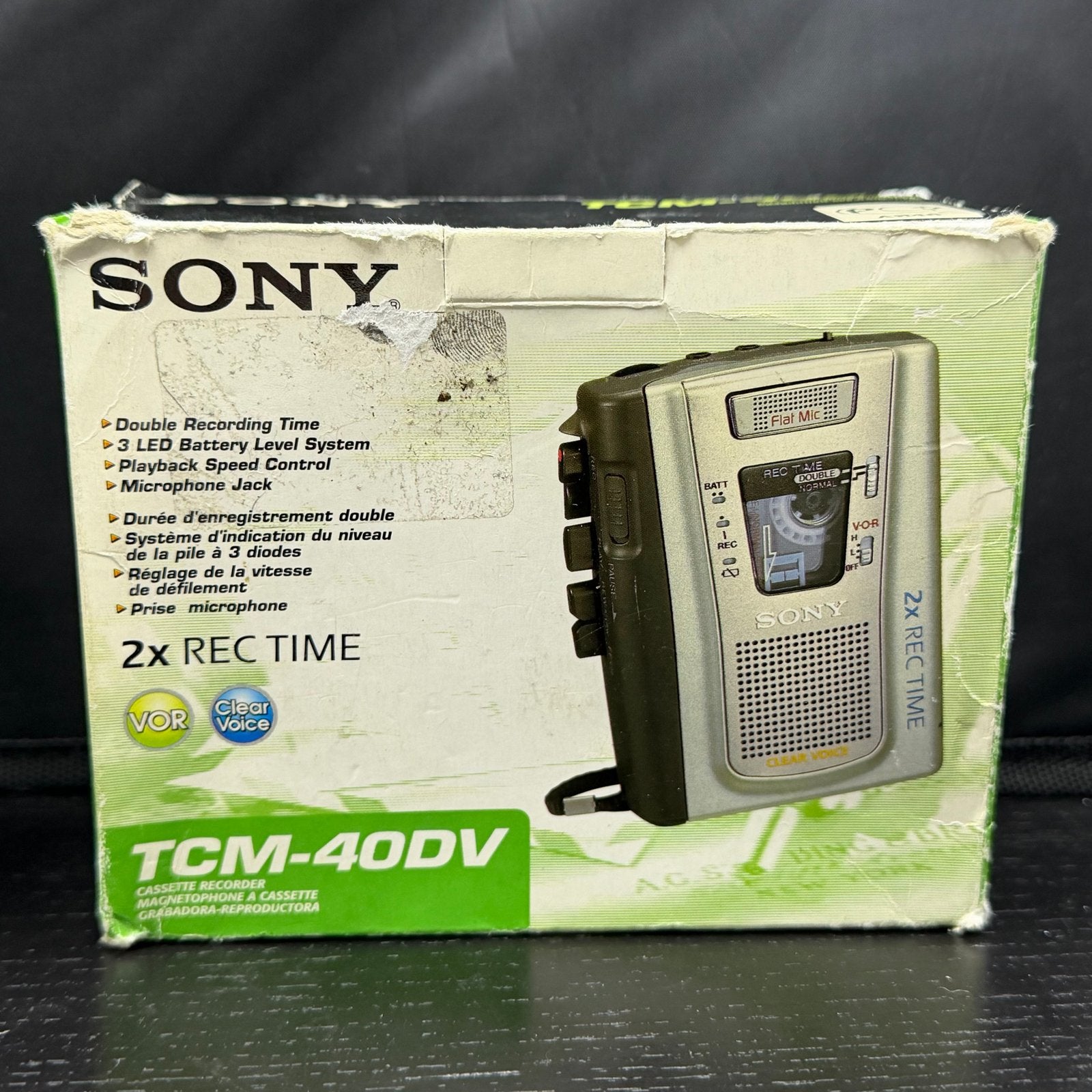Sony Cassette-Corder TCM-40DV met ingebouwde speaker, Walkman, Ophalen of Verzenden, X, X