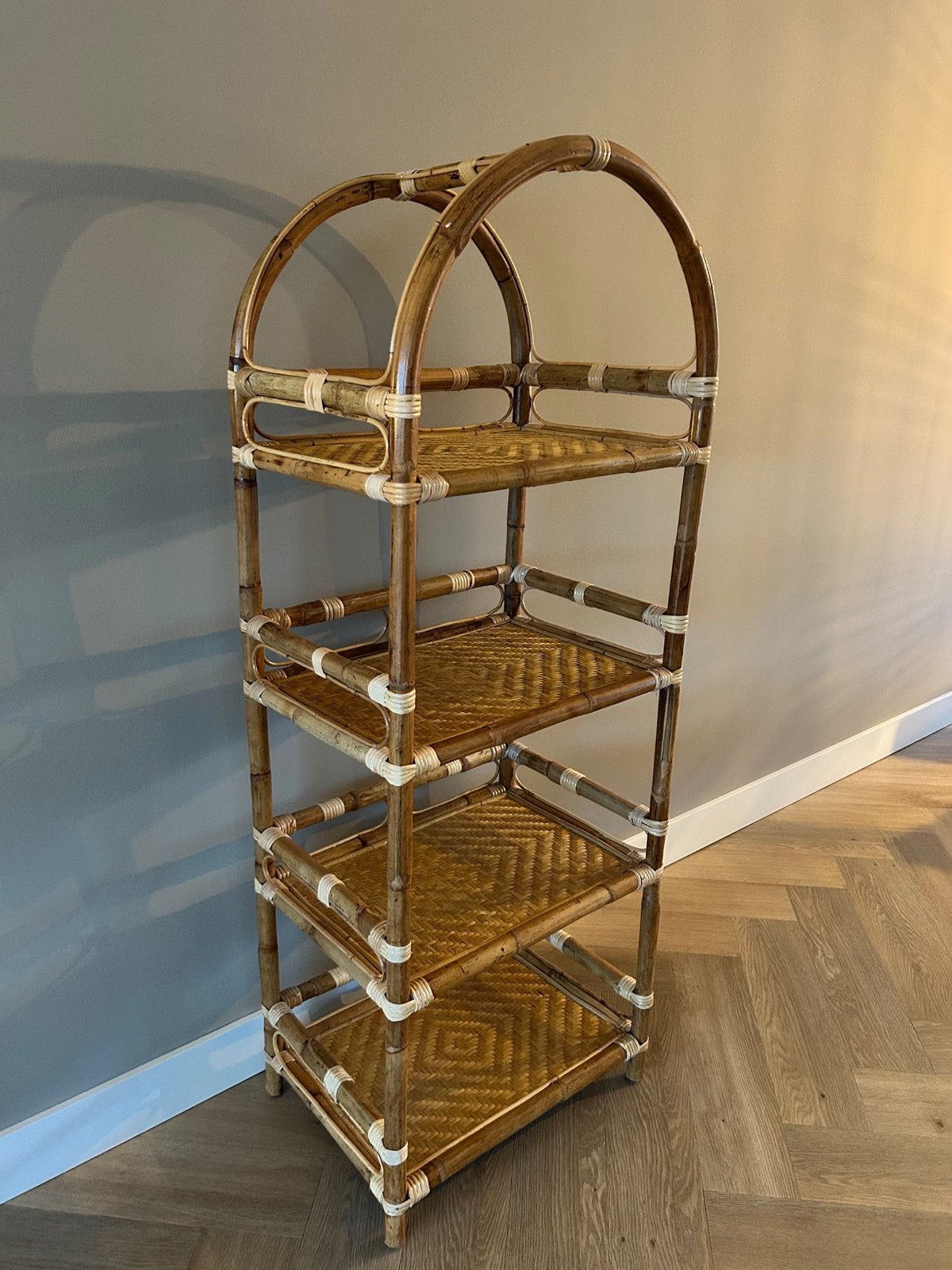 Xenos Rotan kast - naturel - 150x55x40 cm, Ophalen, Nieuw