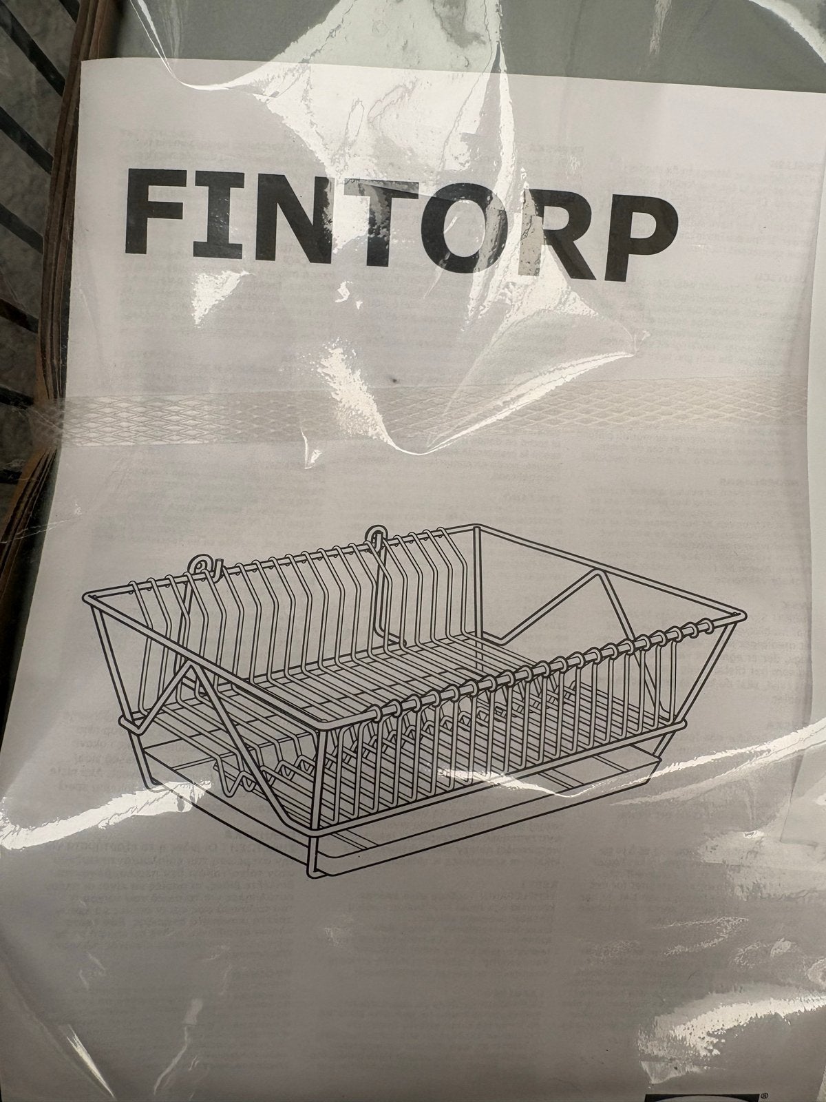 IKEA FINTORP Bordenrek - Nieuw in verpakking, Bordenrek, IKEA, Nieuw, Ophalen of Verzenden