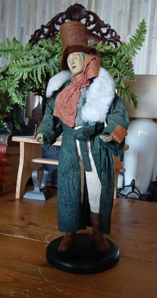 Pop Charles Dickens papier mache vintage, Antiek en Kunst, Curiosa en Brocante, Ophalen of Verzenden